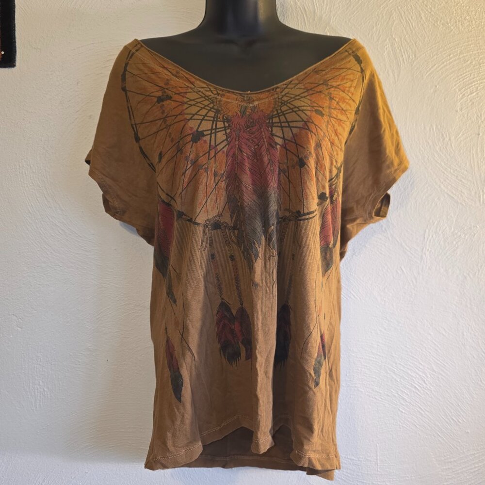 Buffalo Jeans Dream Catcher V-Neck Oversized Blouse